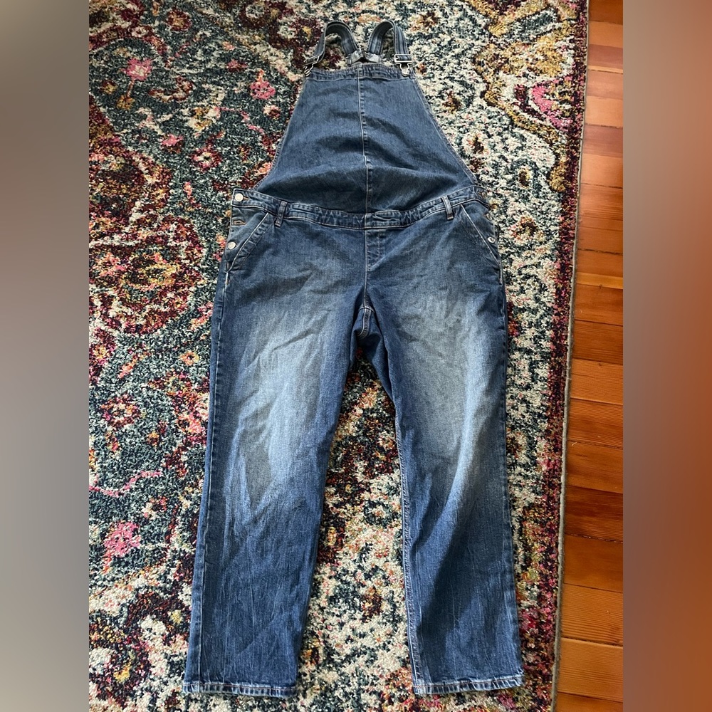 GAP | Maternity Denim Overalls in Medium Indigo